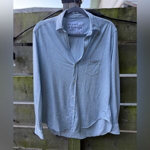 FRANK & EILEEN Eileen Tee Lab Heather Blue Small  $248 Comfy Coastal Grandma